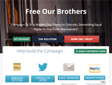 Tablet Screenshot of freeourbrothers.com